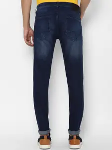 Allen Solly Men Navy Blue Slim Fit Low-Rise Heavy Fade Jeans