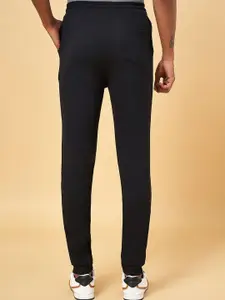 Ajile by Pantaloons Men Black Solid Slim-Fit Pure Cotton Joggers