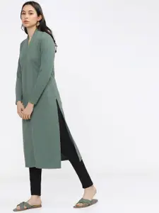 Vishudh Women Green Kurta