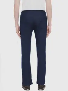 Status Quo Men Blue Solid Regular Fit Track Pants