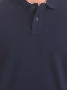 U.S. Polo Assn. U S Polo Assn Men Blue Polo Collar T-shirt