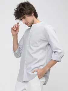 KETCH Men Slim Fit Opaque Casual Shirt