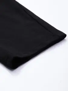 Harvard Men Black & White Colourblocked Track Pants