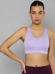HRX By Hrithik Roshan Training Women Digital Lavendor Rapid-Dry Brand Carrier Sports Bra