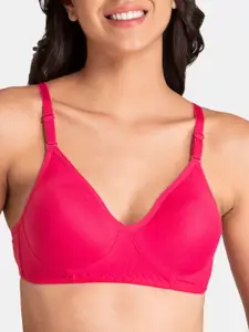 KOMLI Pack of 3 Non Padded Full Coverage T-Shirt Bra