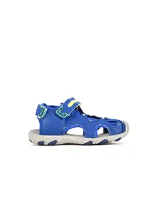 Bubblegummers Boys Blue & Grey Comfort Sandals