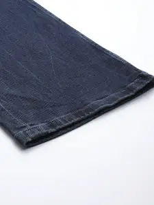 Nautica Men Navy Blue Bootcut Light Fade Stretchable Jeans