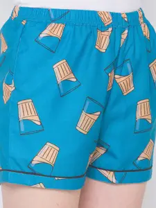 FashionRack Women Set of 2 Printed Lounge Shorts