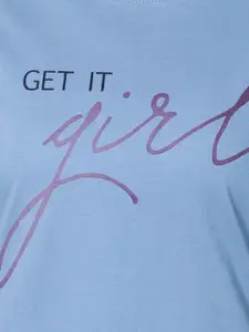 Kryptic Women Pack Of 2 Printed Pure Cotton Lounge T-Shirts