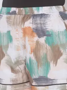 FashionRack Women Multicoloured 2 Printed Lounge Shorts