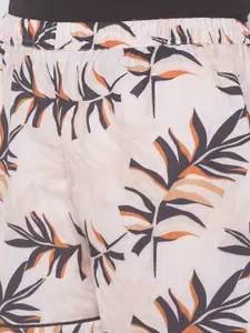 FashionRack Women Pack Of 2 Multicoloured Printed Cotton Lounge Shorts