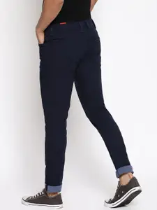Lee Men Navy Blue Skinny Fit Cotton Stretchable Jeans