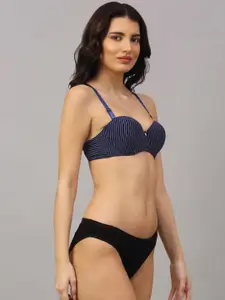 PrettyCat Women Strapless Pushup Bra Lingerie Set