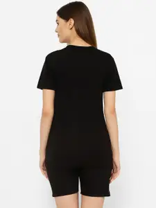 MACK JONNEY Women Black Night suit