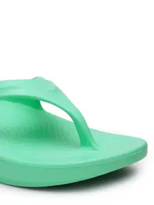 Red Tape Women Green Solid Sunnies Thong Flip-Flops