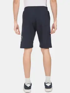 U.S. Polo Assn. Denim Co. U S Polo Assn Denim Co Men Navy Blue & White Slim Fit Shorts