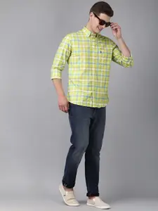 U.S. Polo Assn. U S Polo Assn Men Multicoloured Tartan Checks Casual Shirt