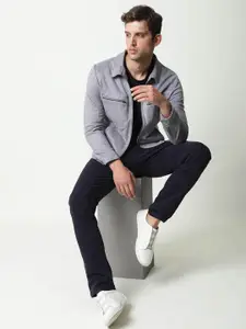 RARE RABBIT Men Burnt Slim Fit Solid Jacket