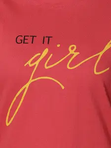 Kryptic Women Pack Of 2 Printed Pure Cotton Lounge T-Shirts