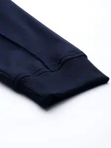 Harvard Men Navy Blue Solid Joggers