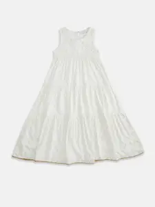 AKKRITI BY PANTALOONS Off White A-Line Dress