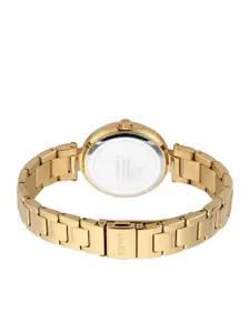 ESPRIT Women Green Embellished Dial Stainless Steel Bracelet Style Straps Analogue Watch