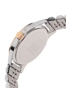 ESPRIT Women Silver-Toned Dial & Multicoloured Stainless Steel Straps Analogue Watch ES1L302M0105