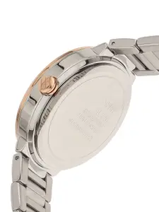 ESPRIT Women Silver-Toned Dial & Rose Gold Toned Analogue Watch - ES1L226M0055
