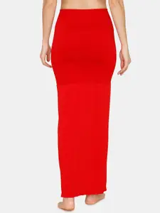 Zivame Women Red Solid Saree Shapewear