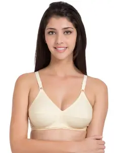 Souminie Pack of 3 Pure Cotton Non Padded Full Coverage U Back Bra
