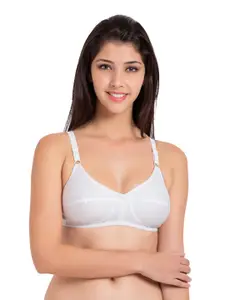 Souminie Pack of 3 Pure Cotton Non Padded Full Coverage Bra