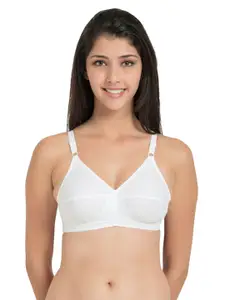Souminie Pack of 3 Pure Cotton Non Padded Full Coverage U Back Bra
