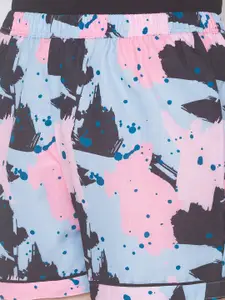 FashionRack Women Pack Of 2 Printed Cotton Lounge Shorts