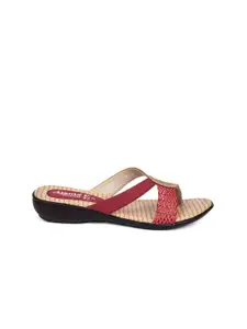 Ajanta Women Beige Open Toe Flats
