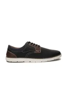 Bata Men Black Colourblocked Derbys