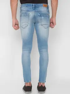 SPYKAR Men Blue Slim Fit Mildly Distressed Heavy Fade Jeans