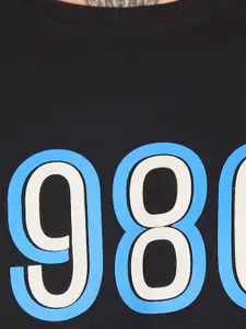 Flying Machine Men Black Printed Sweatshirt