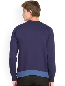 LOCOMOTIVE Blue Colourblock Sweatshirt