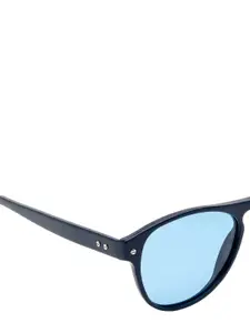 KOSCH ELEMENTE Men Blue Oval Sunglasses with Polarised and UV Protected Lens KO 1063