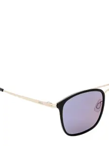 KOSCH ELEMENTE Men Grey Lens & Black Square Sunglasses with UV Protected Lens KSS 1013