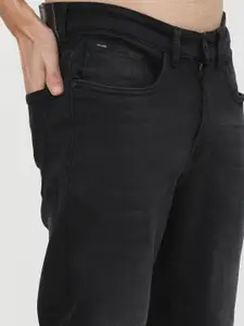 HIGHLANDER Men Black Tapered Fit Stretchable Jeans