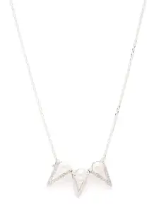 Clara 925 Sterling Silver Tribe Pearl Studded Chain Pendant