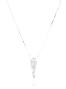 Clara Woman 925 Sterling Silver Queen Pearl Chain Pendant