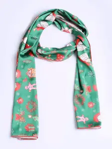 Dupatta Bazaar Women Green Printed Scarf