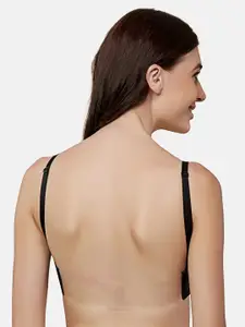 Triumph T-shirt Bra 101 Invisible Wired Half Cup Padded Detachable Multioptional Transparent Backless Party Bra