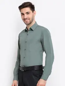 JAINISH Men Grey Comfort Pure Cotton Formal Shirt