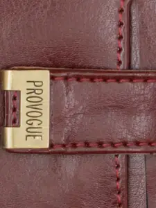 Provogue Men Burgundy RFID Two Fold Wallet