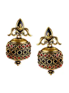 Voylla Gold Arabian Nights Antique Lamp Designed Earrings