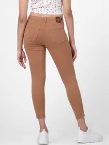 ONLY Women Brown Slim Fit Jeans