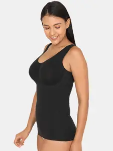 Zivame Black Miracle Shaping Cami with In-Built Bra & Removable Padding